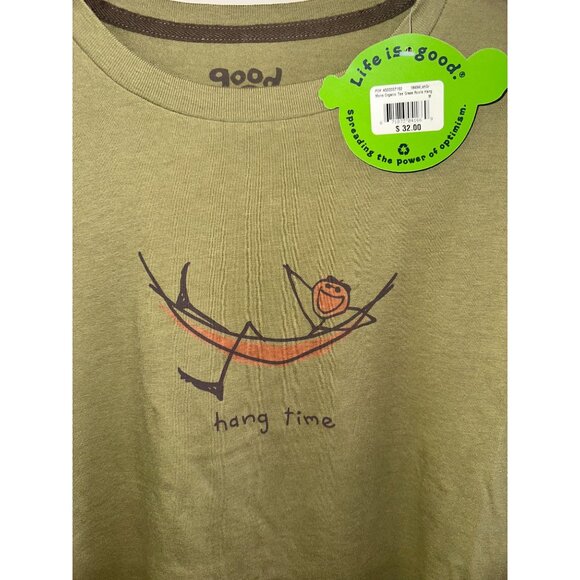 NWT Life is Good Men's Good Karma Organic "Hang Time" T-shirt--Medium - Picture 1 of 7